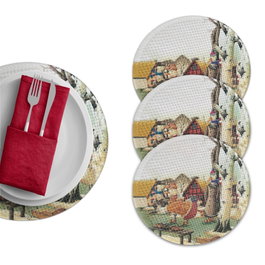 Hermia Manteles Individuales Multicolor de 37 cm (4 piezas)